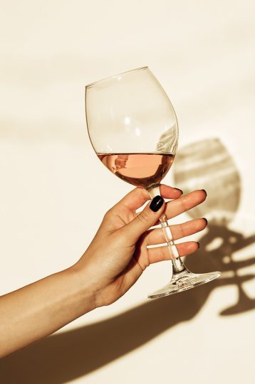 Glass of rose